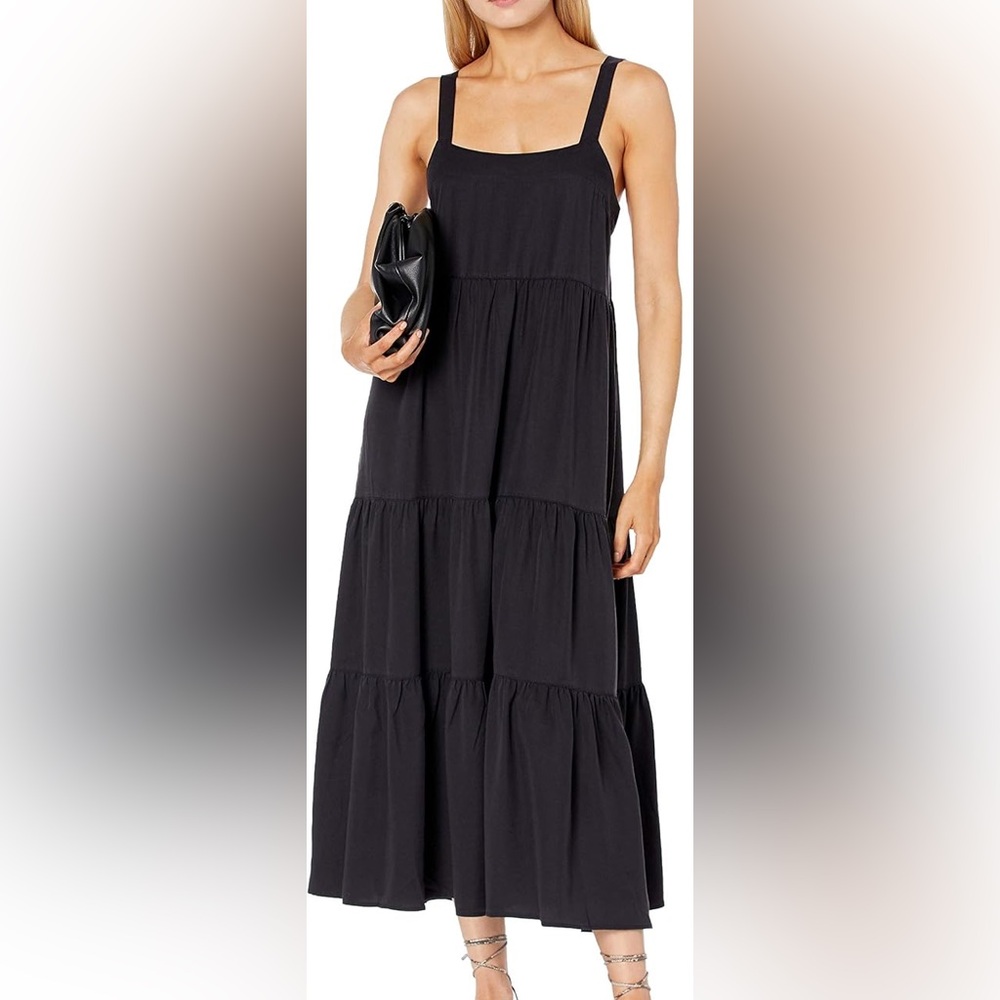 NWT The Drop Women's Britt Tiered Maxi Tent Dress